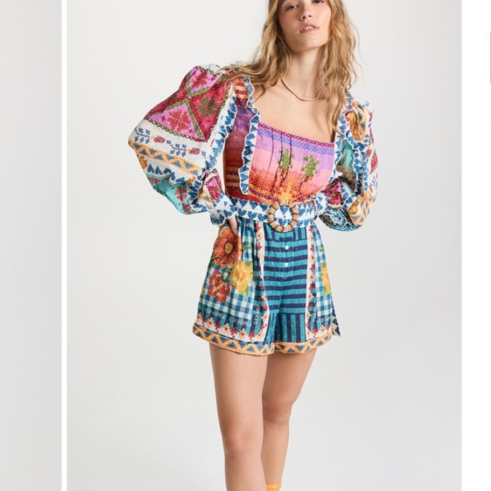 FARM Rio Summer Stitches Romper - Picture 3 of 16